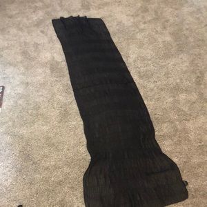 Black pleated Aqua scarf - one size
